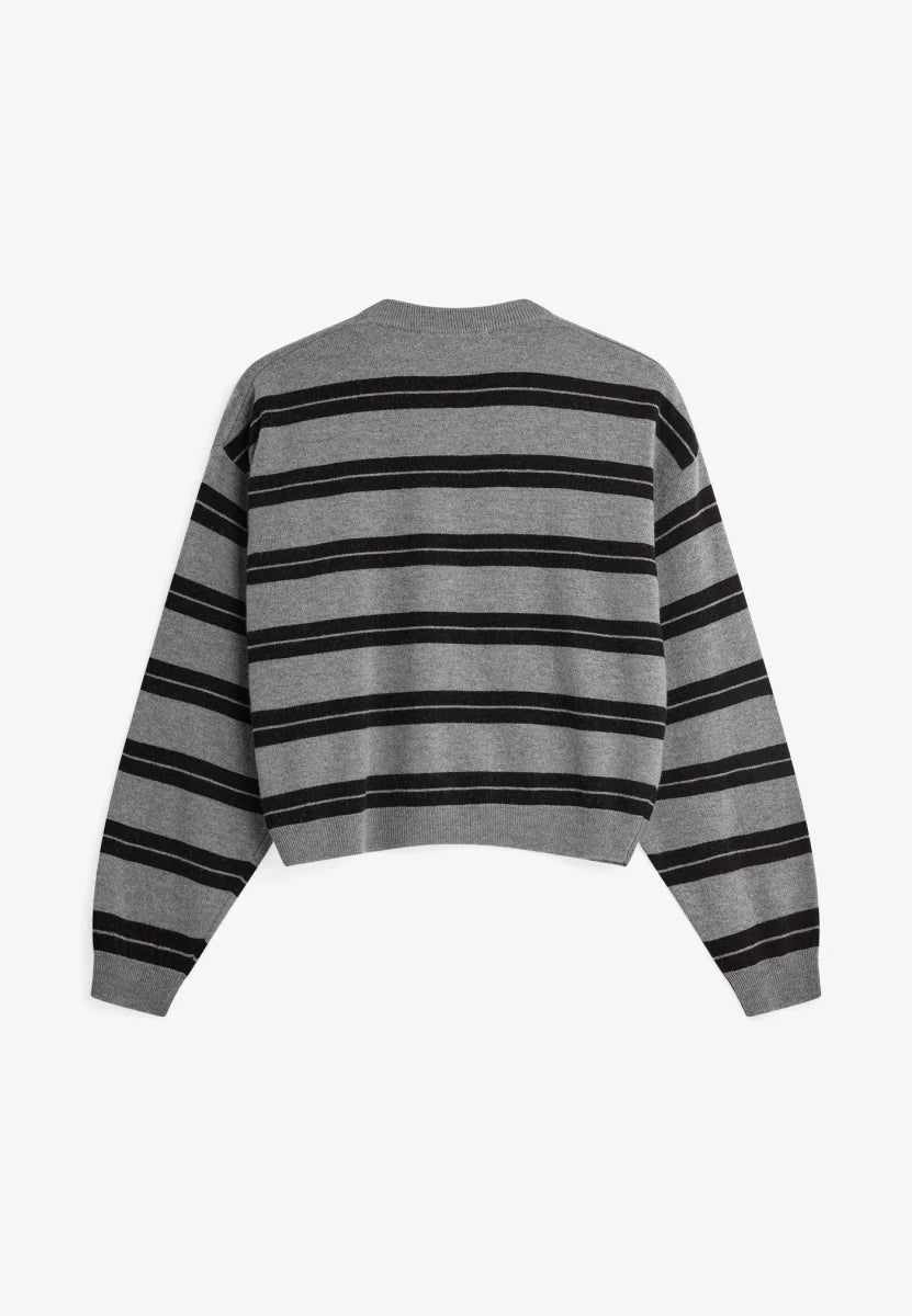 Minimum Assiana Gray Stripes Cardigan – Ex-voto