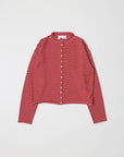 Cardigan Elisa Rayures Rouges et Beiges All Row - Ex - voto