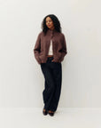 Cardigan Funnel en Alpaca Cocoa Kuwalla - Ex-voto