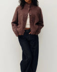 Cardigan Funnel en Alpaca Cocoa Kuwalla - Ex-voto