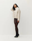 Cardigan Funnel en Alpaca Milk Tea Kuwalla - Ex-voto