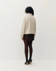 Cardigan Funnel en Alpaca Milk Tea Kuwalla - Ex-voto