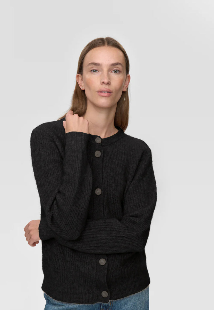 Minimum Black Kora Cardigan - FINAL SALE – Ex-voto