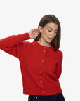 Cardigan Kora Minimum Rouge - Ex - voto