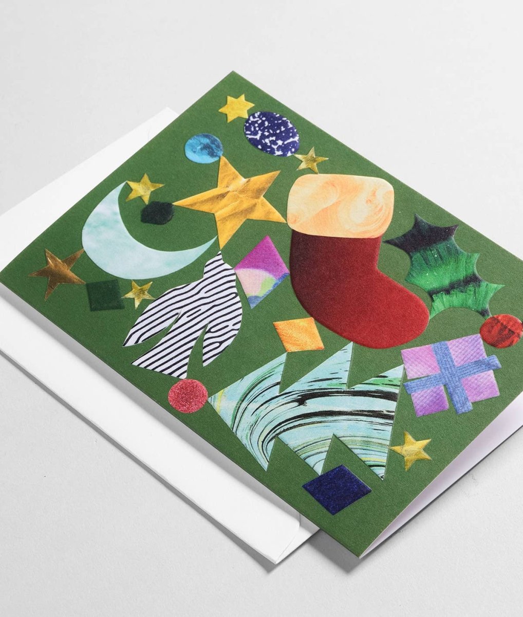 Carte de souhaits Abstract Christmas WRAP - Ex - voto