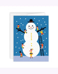 Carte de Souhaits Bonhomme de Neige Géant Paperole - Ex - voto