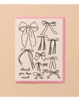 Carte de Souhaits Bow Thank You AHWA - Ex - voto