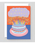 Carte de Souhaits Cake & Candles WRAP - Ex - voto