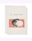Carte de Souhaits Cat Cuddle Red Cap Cards - Ex - voto