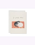 Carte de Souhaits Cat Cuddle Red Cap Cards - Ex - voto