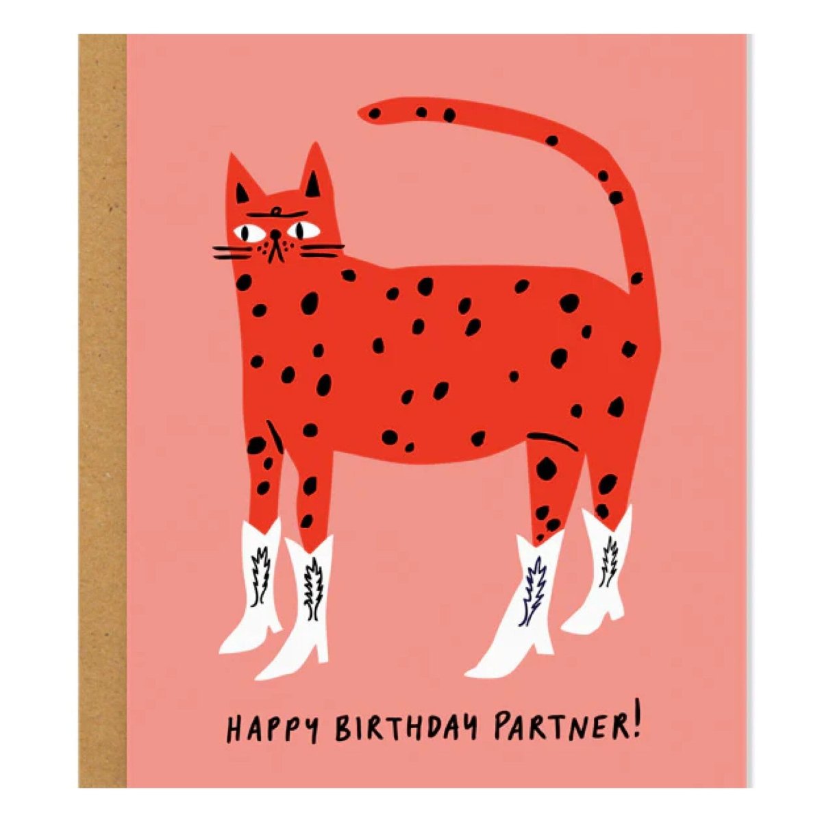 Carte de Souhaits Cowboy Kitty Badger & Burke - Ex - voto