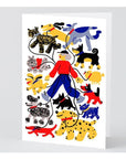 Carte de Souhaits Dog Walker WRAP - Ex - voto