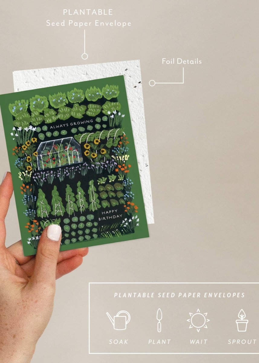 Carte de Souhaits Garden Greenhouse Seedlings - Ex - voto