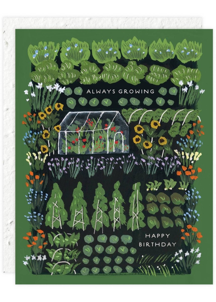 Carte de Souhaits Garden Greenhouse Seedlings - Ex - voto