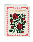 Carte de Souhaits Grateful Roses Red Cap Cards - Ex - voto