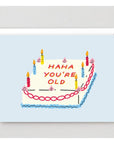 Carte de Souhaits HAHA Cake WRAP - Ex - voto