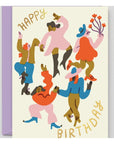Carte de Souhaits Happy Birthday Dancers WRAP - Ex - voto