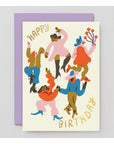 Carte de Souhaits Happy Birthday Dancers WRAP - Ex - voto