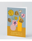 Carte de Souhaits HB Flowers in Vase WRAP - Ex - voto