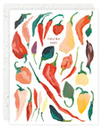 Carte de Souhaits Hot Peppers Seedlings - Ex - voto