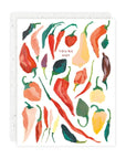 Carte de Souhaits Hot Peppers Seedlings - Ex - voto