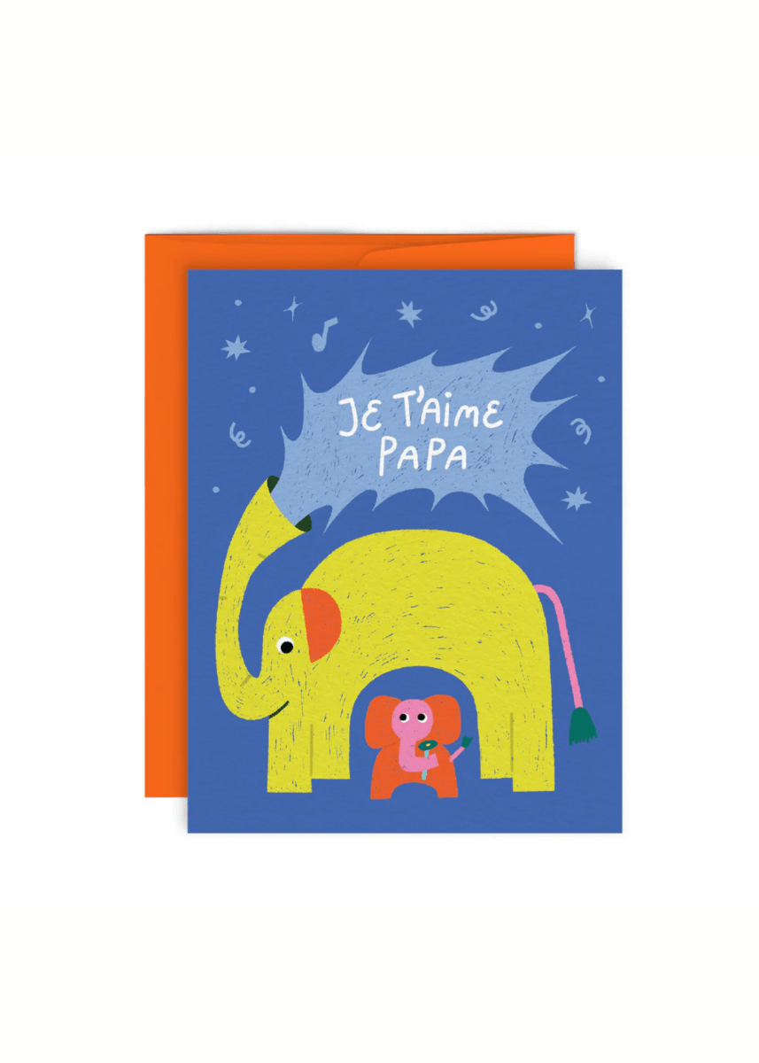 Carte de Souhaits Je t'aime Papa Paperole - Ex - voto