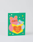 Carte de Souhaits Love You Mum Bears WRAP - Ex - voto