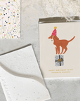 Carte de Souhaits Mini Birthday Dog Seedlings - Ex - voto