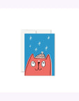 Carte de Souhaits Mini Chaton Flocons Paperole - Ex - voto