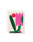 Carte de Souhaits Mini Flo Fuchsia Paperole - Ex - voto