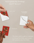 Carte de Souhaits Mini Sweet Strawberry Seedlings - Ex - voto