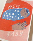 Carte de Souhaits New Baby Rouge Lizzie Lomax - Ex - voto
