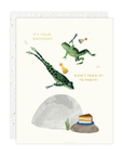 Carte de Souhaits Party Frogs Seedlings - Ex - voto