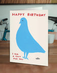 Carte de Souhaits Pigeon Birthday D. Shrigley - Ex - voto