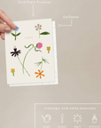 Carte de Souhaits Quirky Petals Seedlings - Ex - voto