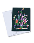 Carte de Souhaits Sapin de Gymnastes TOUTE - Ex - voto