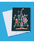 Carte de Souhaits Sapin de Gymnastes TOUTE - Ex - voto