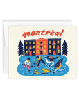 Carte de Souhaits Scène d'hiver Paperole - Ex - voto