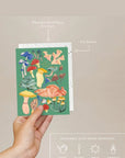 Carte de Souhaits Shrooms Seedlings - Ex - voto