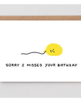 Carte de Souhaits Sorry I Missed WRAP - Ex - voto