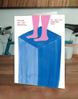 Carte de Souhaits Stand On The Pedestal D.Shrigley - Ex - voto