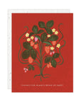 Carte de Souhaits Sweet Strawberry Seedlings - Ex - voto