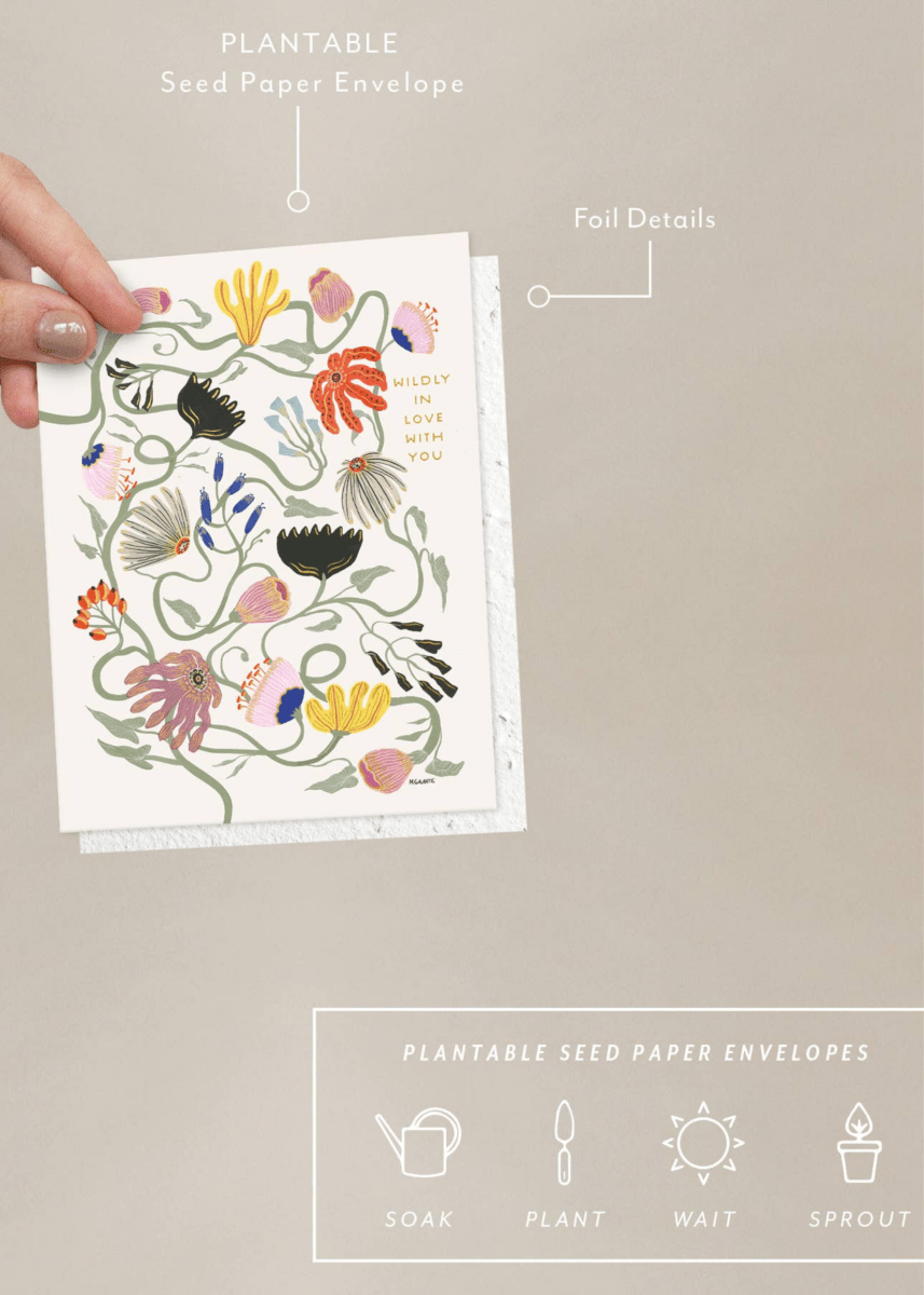 Carte de Souhaits Widly In Love Seedlings - Ex - voto