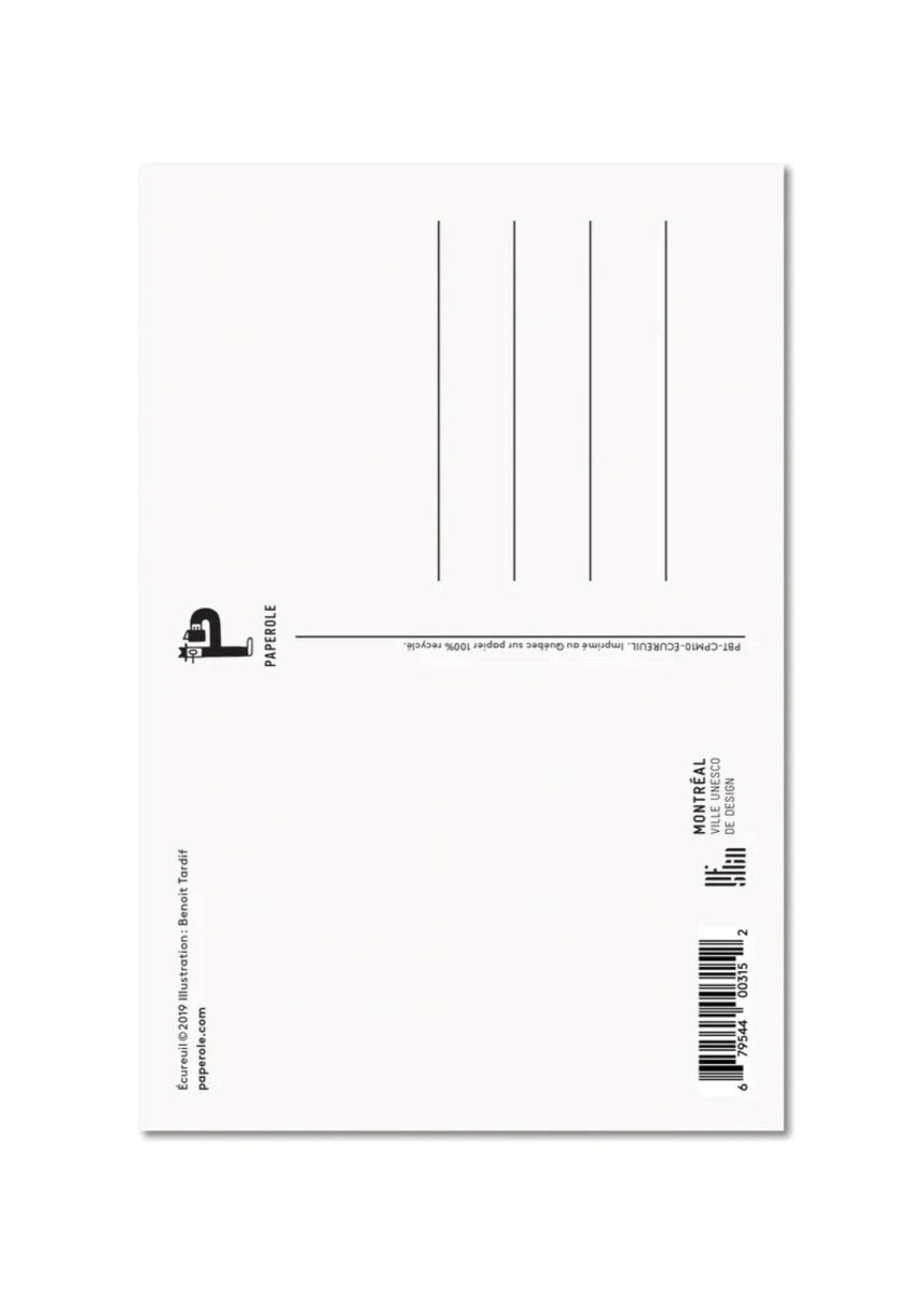 Carte Postale Écureuil Paperole - Ex - voto