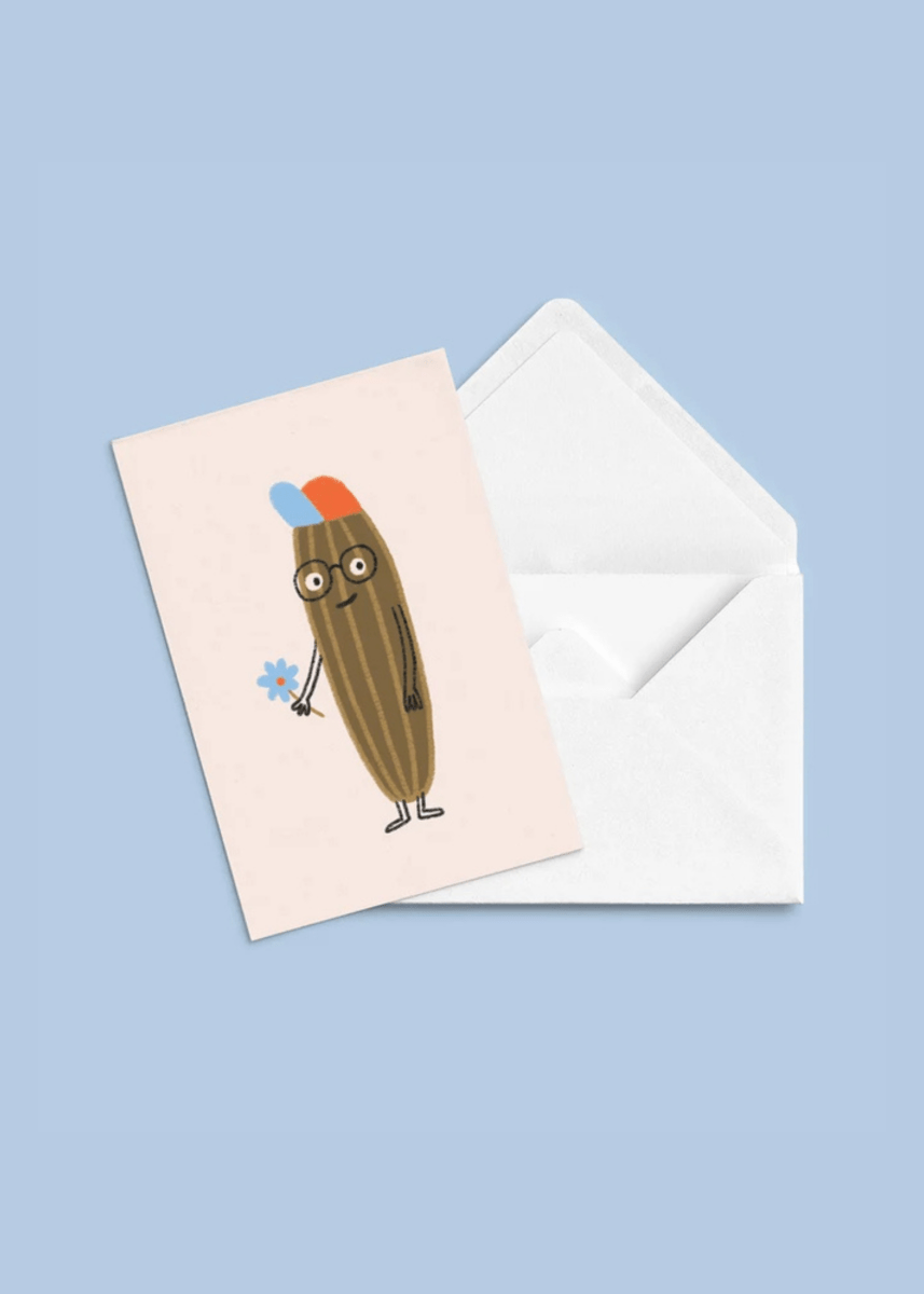 Carte Postale Mr Cornichon Anne - Julie Dudemaine - Ex - voto