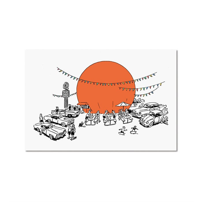 Carte Postale Orange Julep Paperole - Ex - voto