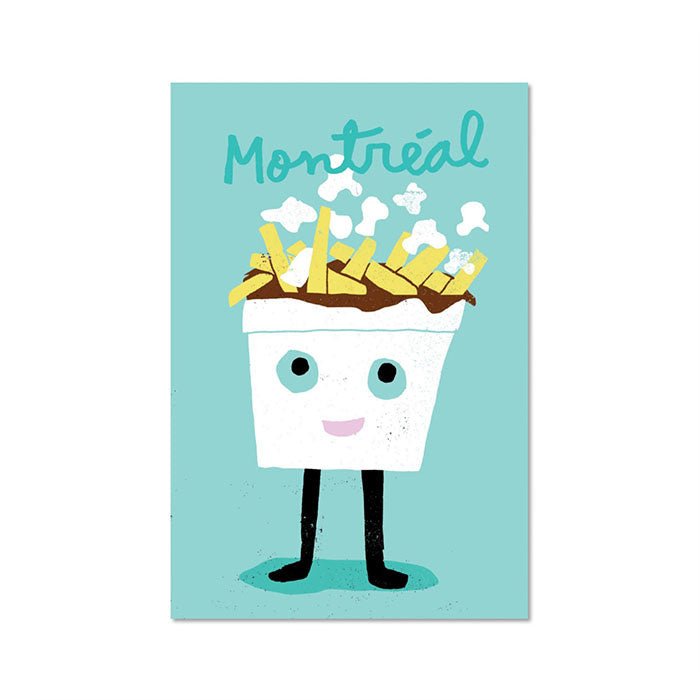 Carte postale Poutine Paperole - Ex - voto