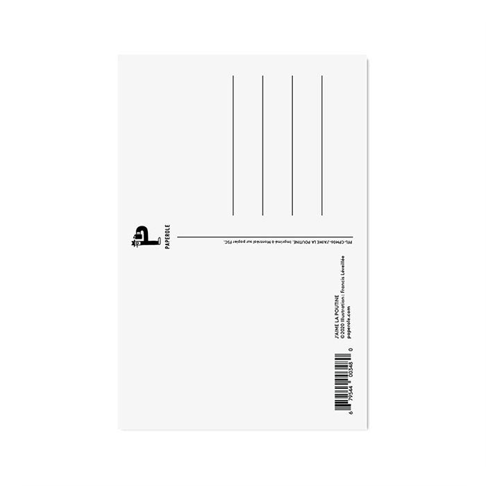 Carte postale Poutine Paperole - Ex - voto