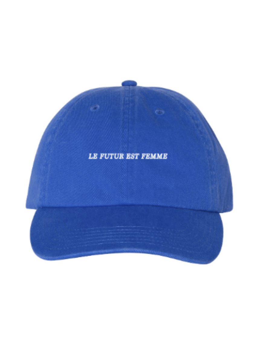 Casquette Bleue Le Futur est Femme Les Beaux Jours - Ex - voto