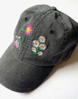 Casquette Brodée Fleurs Sauvages Banquet Atelier - Ex - voto